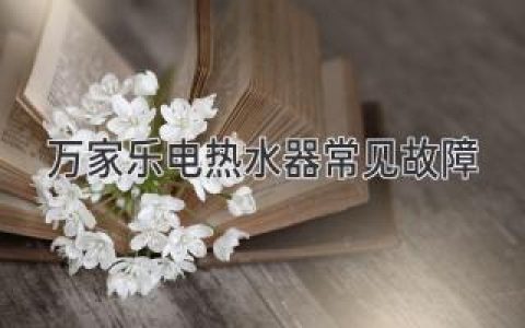 万家乐电热水器常见问题：如何排查和解决？