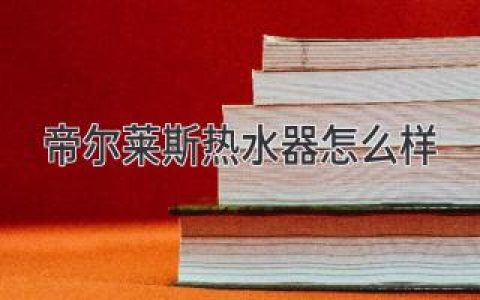 帝尔莱斯热水器怎么样？消费者真实评价及选购指南