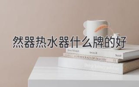 然器热水器什么牌的好：选购指南和推荐品牌