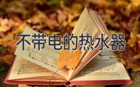 告别电线，享受安全热水：探秘无电热水器的工作原理