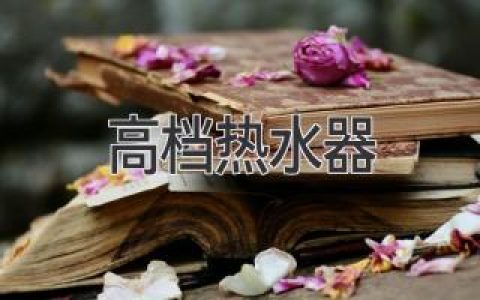 智能化与节能并存：畅享高档热水器的卓越体验