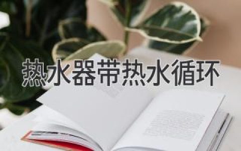 告别漫长等待：热水器循环系统让您秒享热水的秘密