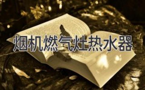 厨房家电全攻略：选购烟机、燃气灶、热水器的必知指南