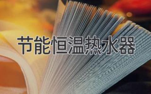 节能恒温热水器：舒适、省电的现代沐浴体验