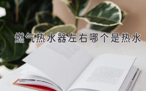 燃气热水器冷热水管，你分得清吗？