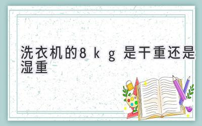 洗衣机的8kg是干重还是湿重