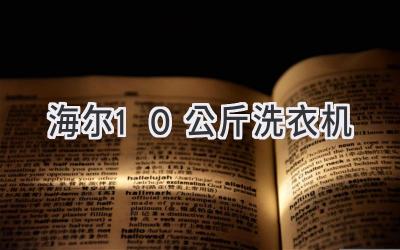 海尔10公斤洗衣机