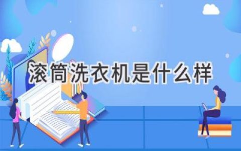 洗衣新宠：揭秘滚筒洗衣机背后的秘密