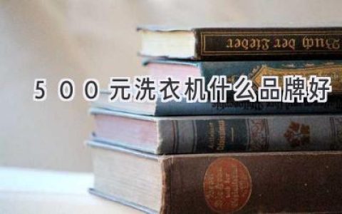 500元预算买洗衣机，哪个品牌值得入手？ 揭秘性价比之王！