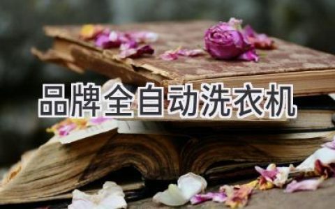 解放双手，告别洗衣烦恼：智能洗衣新体验