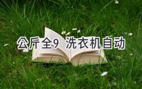 告别繁琐，轻松洗净！9公斤大容量洗衣机自动洗涤，解放双手享受生活