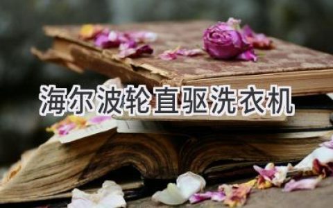 海尔洗衣机：直驱科技，洗衣新体验