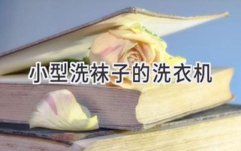 小巧便捷，解放双手：专为袜子设计的迷你洗衣机