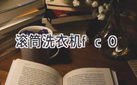 探索高端洗护体验：深度解析**FC0 滚筒洗衣机**的魅力