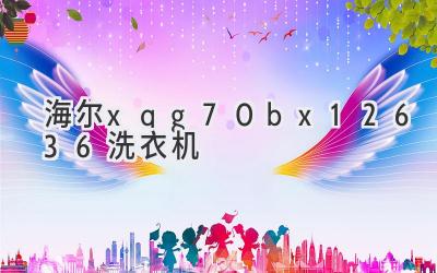 海尔xqg70-bx12636洗衣机