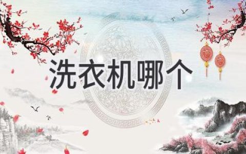 挑选合适的洗衣机，你需要知道的几件事