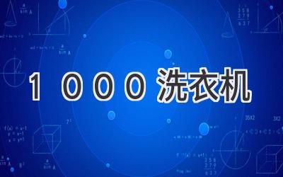 1000洗衣机