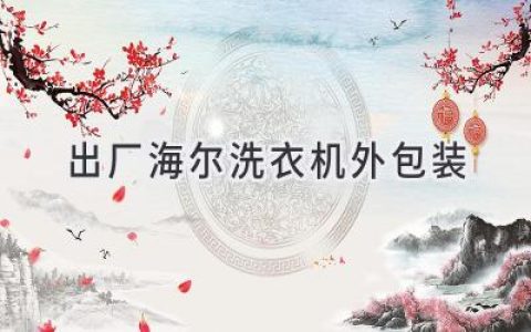 海尔洗衣机出厂包装：保护与运输的完美结合