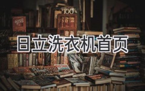 探索日立洗衣机：功能、设计和技术的完美融合