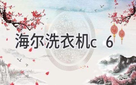 海尔洗衣机故障代码C6：原因分析及解决方法