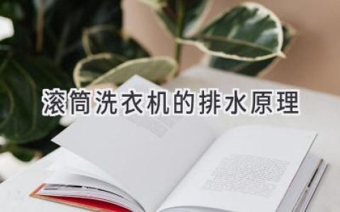 揭秘滚筒洗衣机背后的排水奥秘：让脏水无处可逃