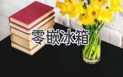 隐藏家电，完美融入：零嵌冰箱选购指南