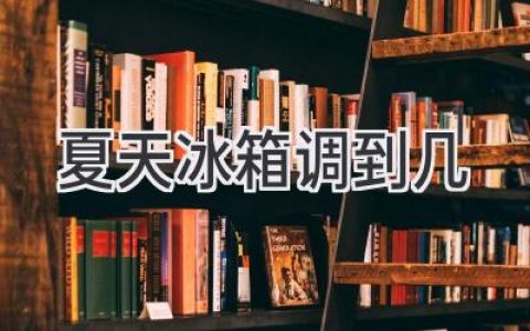 夏天怎么调冰箱温度才最省电又省心？