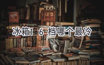 冰箱1-6档哪个最冷