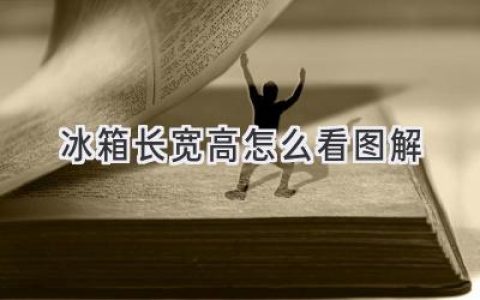 如何一眼识别冰箱尺寸：图解指南