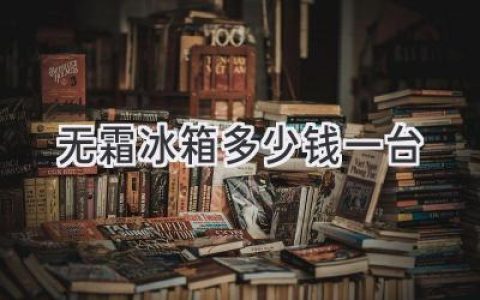 无霜冰箱价格揭秘：选购指南助你轻松省钱