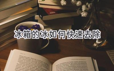 冰箱的冰如何快速去除