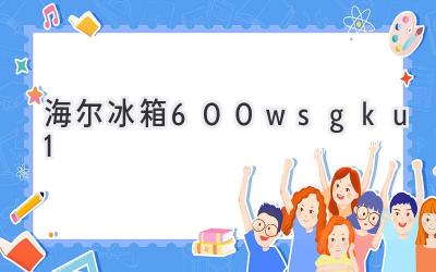 海尔冰箱600wsgku1