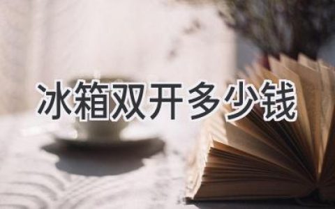 双开门冰箱价格揭秘：选购指南及热门品牌推荐