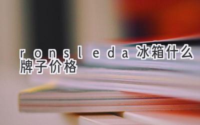 ronsleda冰箱什么牌子价格