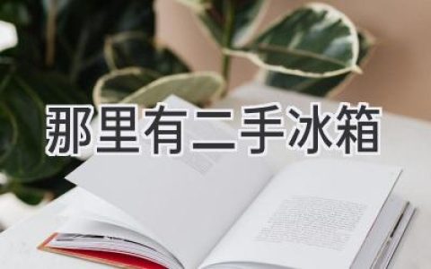 寻找性价比之王？二手冰箱好去处大揭秘！