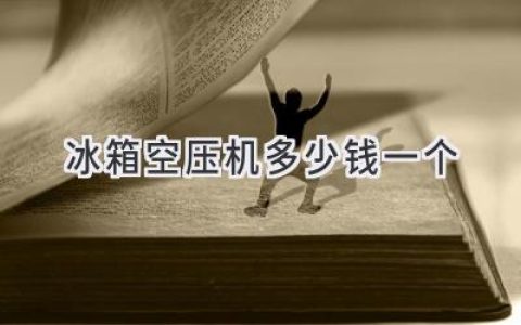 冰箱压缩机价格揭秘：选购指南与维护技巧