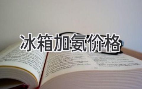 冰箱制冷剂添加价格：影响因素及选择建议