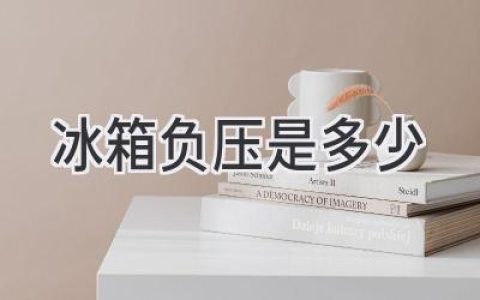 冰箱内部压力揭秘：揭开你家冰箱的“秘密”