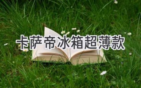 卡萨帝冰箱：颠覆传统，将科技与艺术融于薄薄外壳