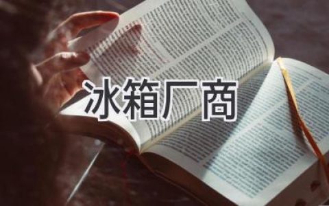 冰箱品牌大比拼：哪家强？