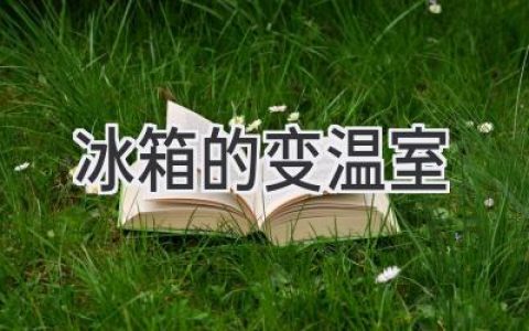 冰箱里的“魔法空间”：变温室的功能与使用技巧