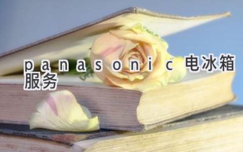 Panasonic 冰箱售后服务：让您的生活更便捷