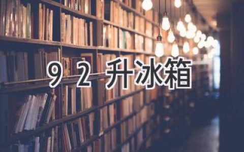 小型冰箱的魅力：空间有限，生活无限