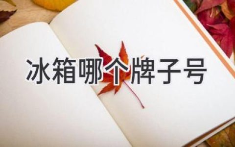 选购冰箱，哪家品牌值得信赖？