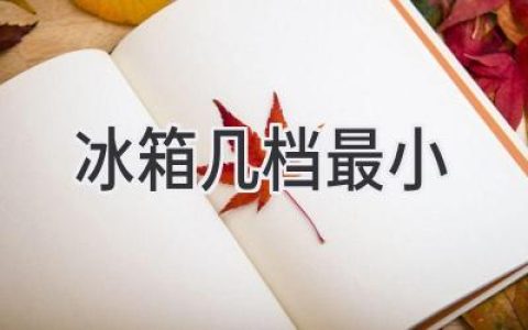 冰箱调温档位详解：如何选择最合适的温度？