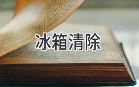 冰箱大扫除：从头到尾，焕然一新！