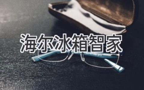 海尔冰箱智家：科技赋能，开启智慧生活新篇章