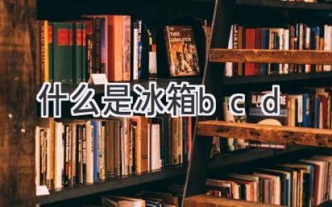 冰箱的秘密：BCD代表什么？揭秘你家冰箱的隐藏代码