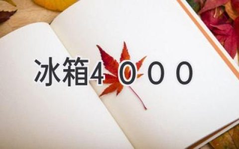 4000元预算，选购冰箱的实用指南