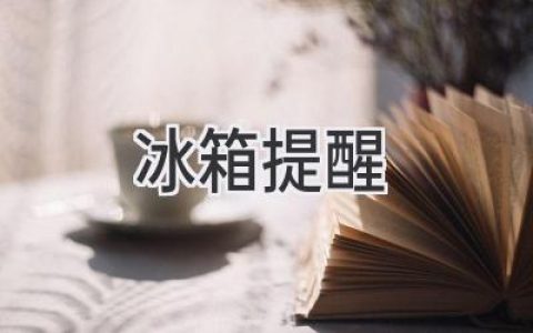 智能冰箱提醒功能：让你的生活更轻松便捷